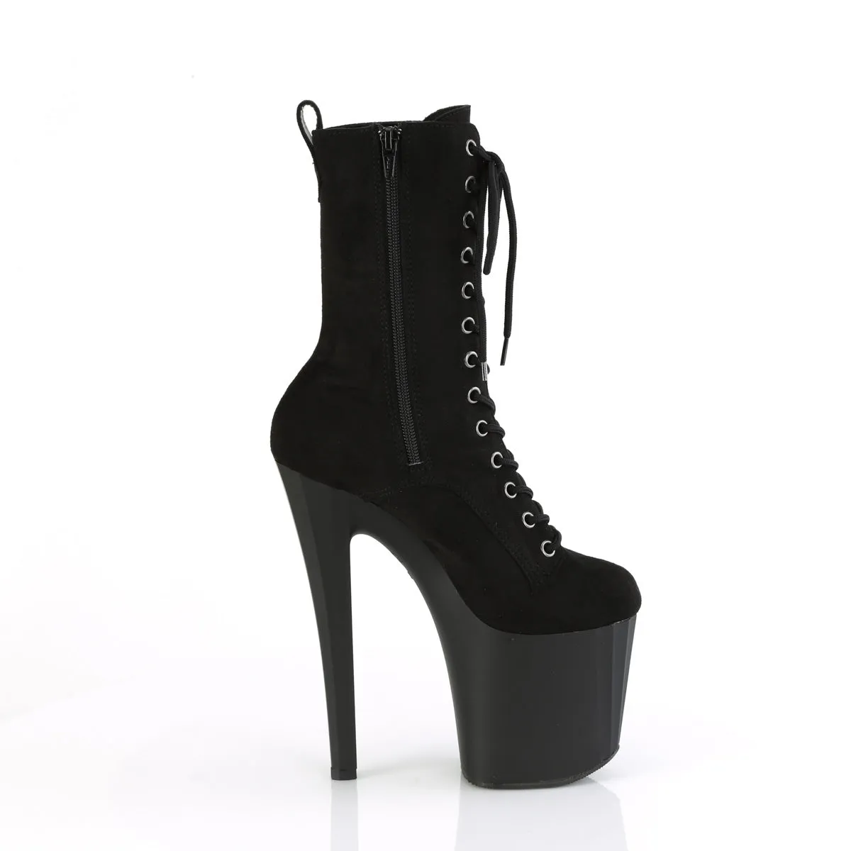 8 Inch Heel ENCHANT-1040 Black Suede