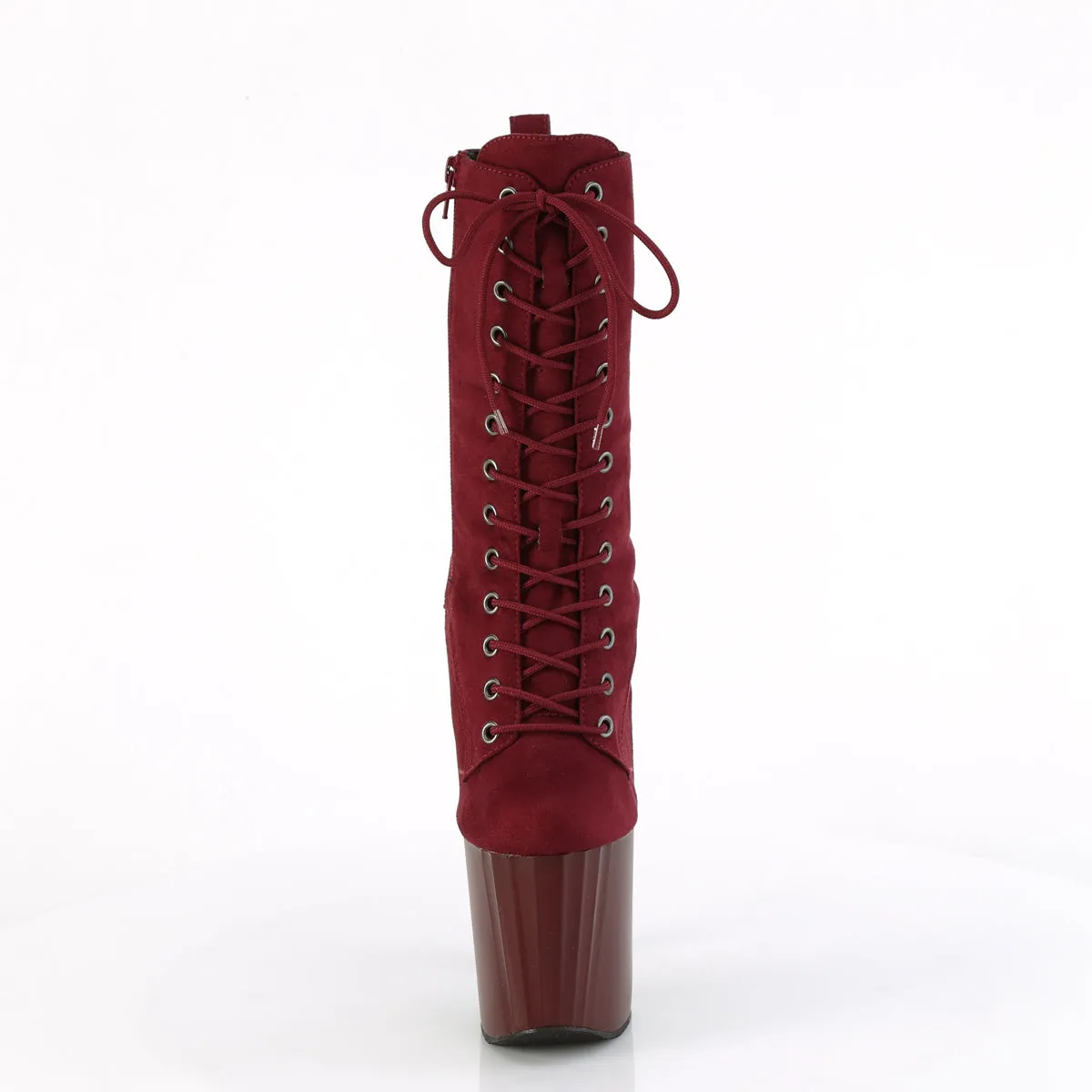 8 Inch Heel ENCHANT-1040 Burgundy Suede