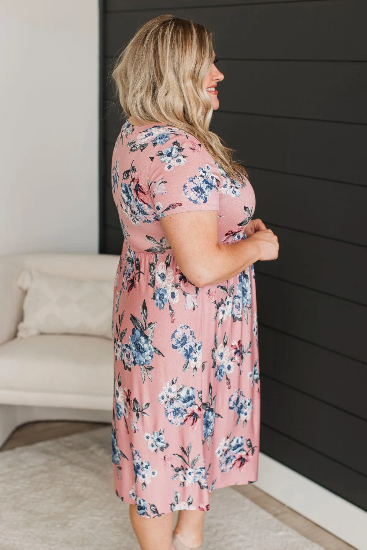 Ability To Love Floral Dress- Rose Pink