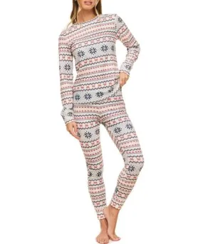 Adore Me Women's Janise Pajama Long Sleeve Top & Leggings Set