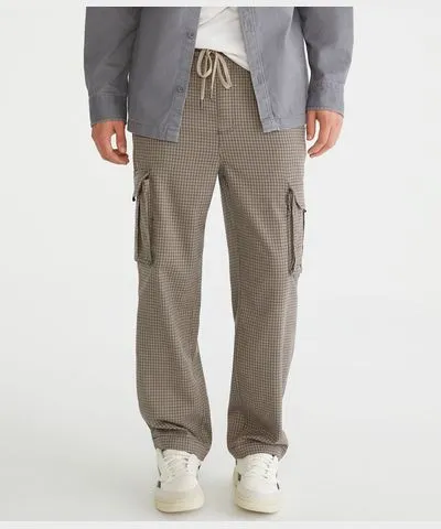 Aeropostale Houndstooth Baggy Cargo Pants