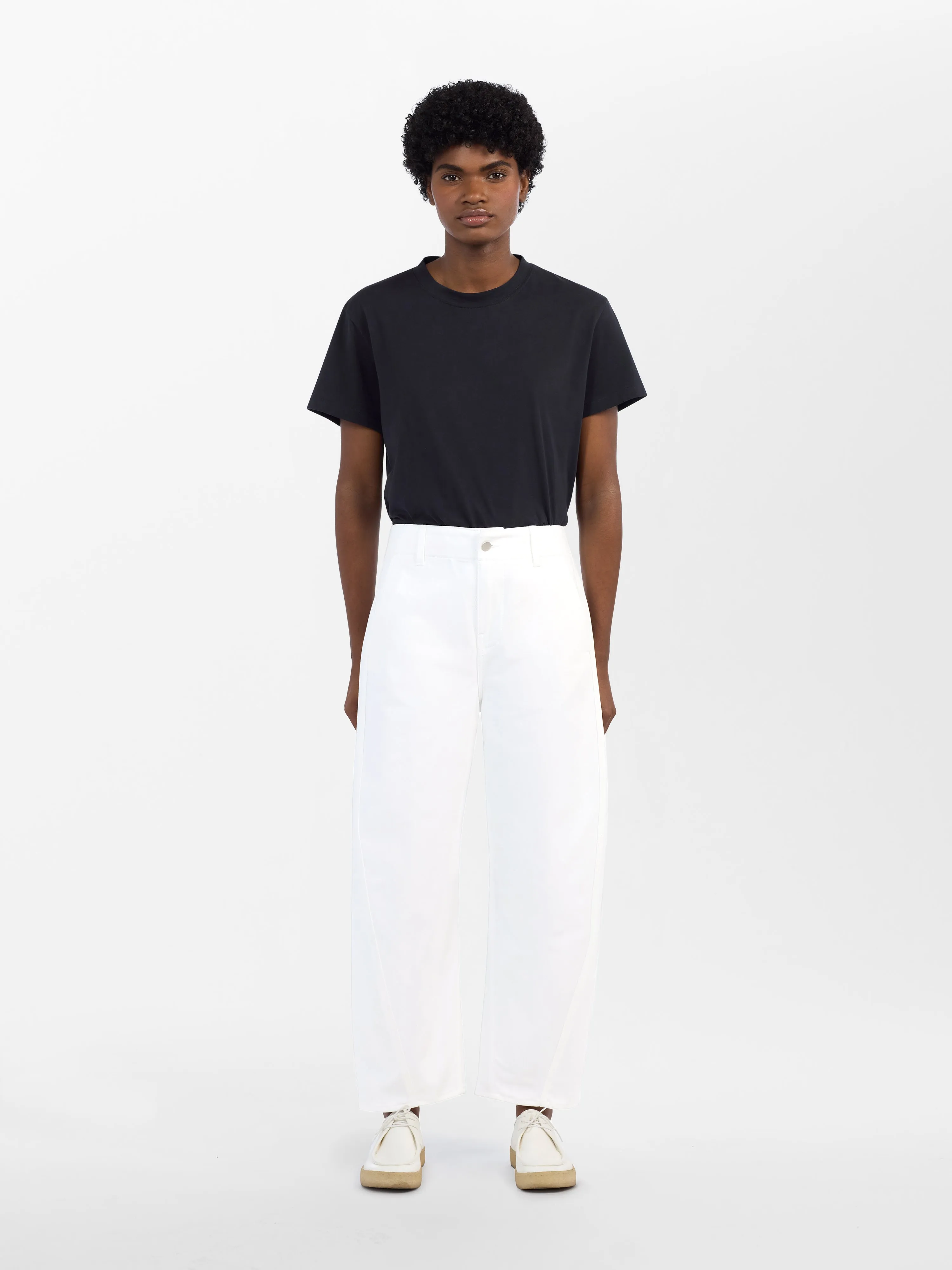 Akerman Denim Pant in Optic White