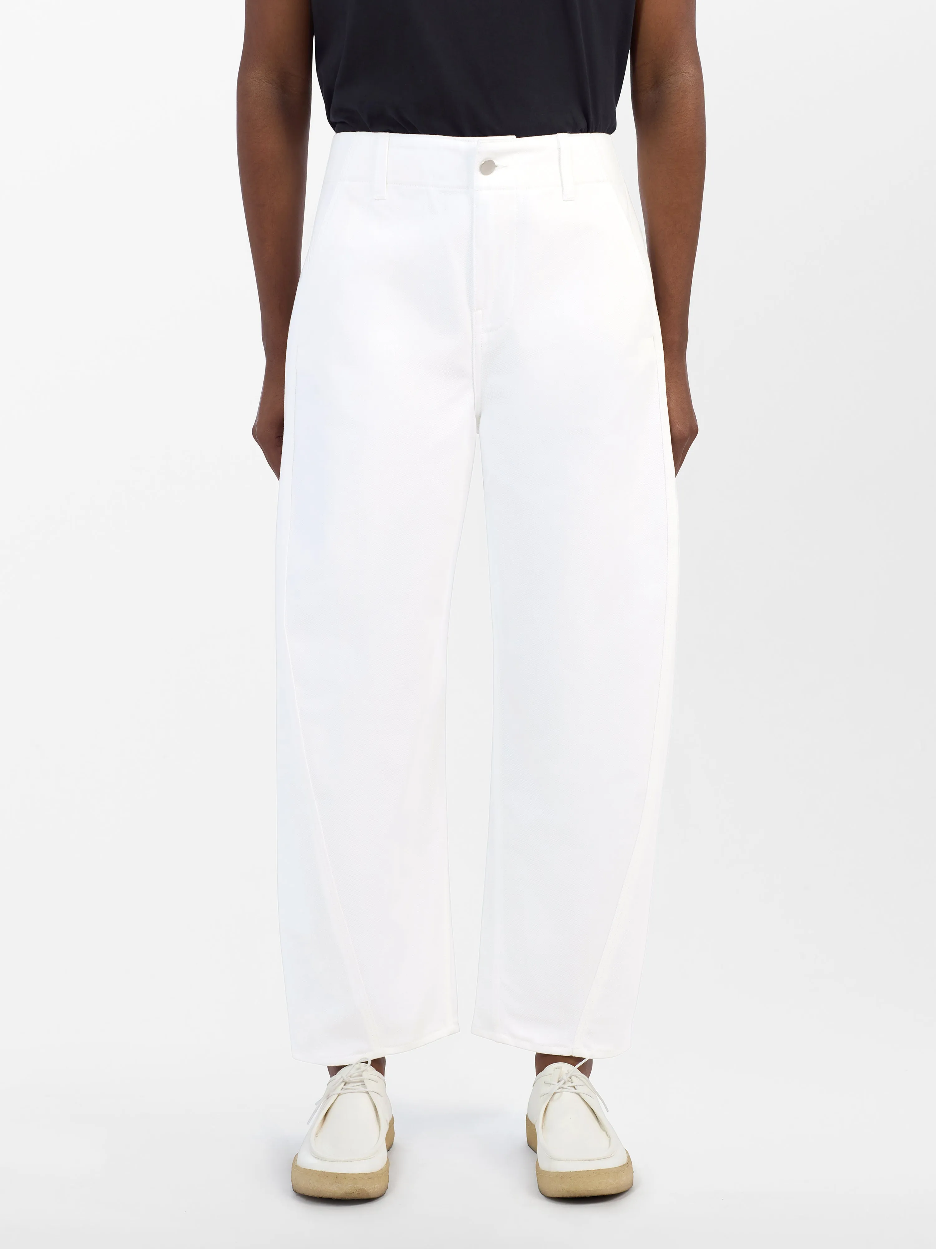 Akerman Denim Pant in Optic White