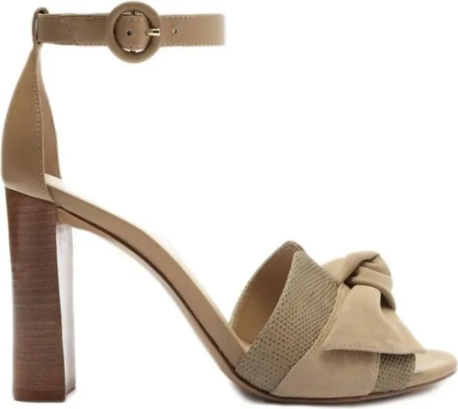 Alexandre Birman Maxi Clarita 90mm leather sandals Neutrals