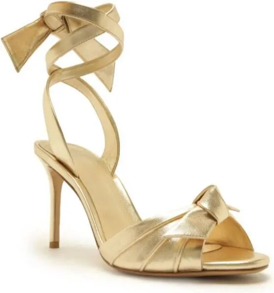 Alexandre Birman New Clarita 85 leather sandals Gold