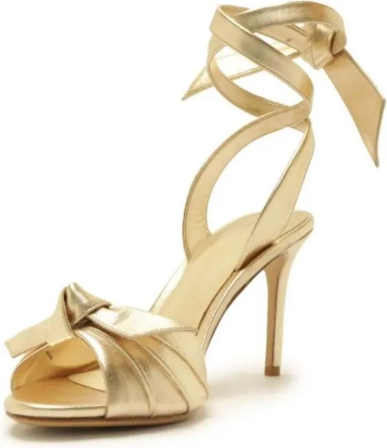 Alexandre Birman New Clarita 85 leather sandals Gold