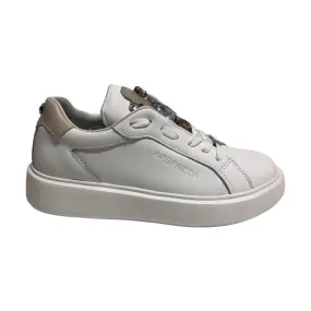 Apepazza PALOMA S4PUMP03/LEP Sneakers Donna In Vera Pelle Platform Bianco