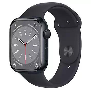 Apple Watch Series 8 GPS 45mm Midnight Aluminium Case with Midnight Sport Band - Regular | Kaleidoscope