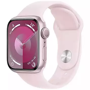 Apple Watch Series 9 GPS 41mm Pink Aluminium Case with Light Pink Sport Band - M/L | Kaleidoscope