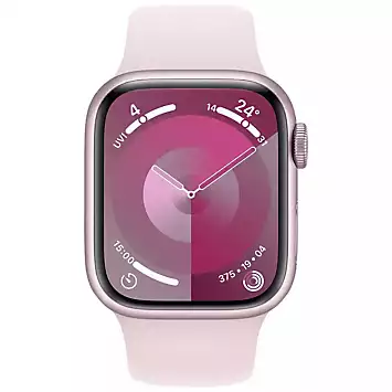 Apple Watch Series 9 GPS 41mm Pink Aluminium Case with Light Pink Sport Band - M/L | Kaleidoscope