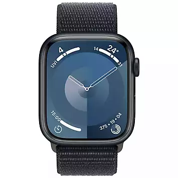 Apple Watch Series 9 GPS 45mm Midnight Aluminium Case with Midnight Sport Loop | Kaleidoscope