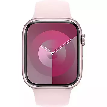 Apple Watch Series 9 GPS 45mm Pink Aluminium Case with Light Pink Sport Band - M/L | Kaleidoscope