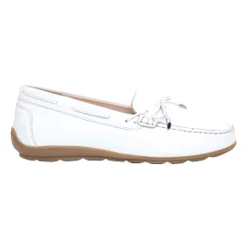 Ara Women's Amarillo Driving Moccasin White Calf Leather