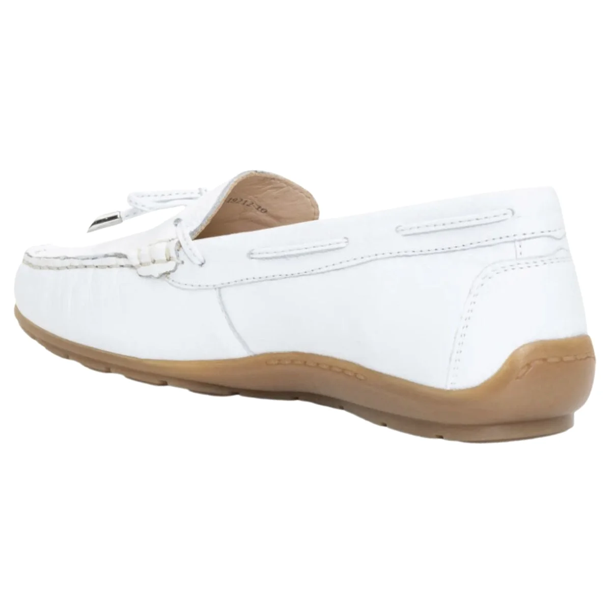 Ara Women's Amarillo Driving Moccasin White Calf Leather