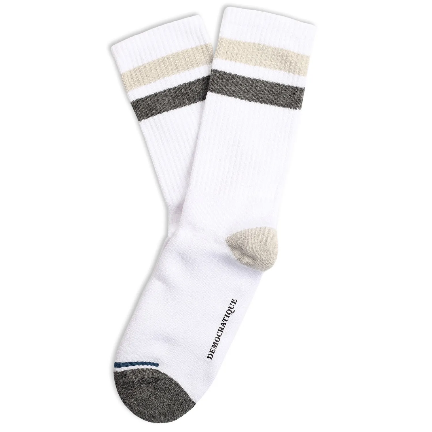 Athletique Classique Stripes Socks 6-pack Clear White / Soft Grey / Stone / Benzin