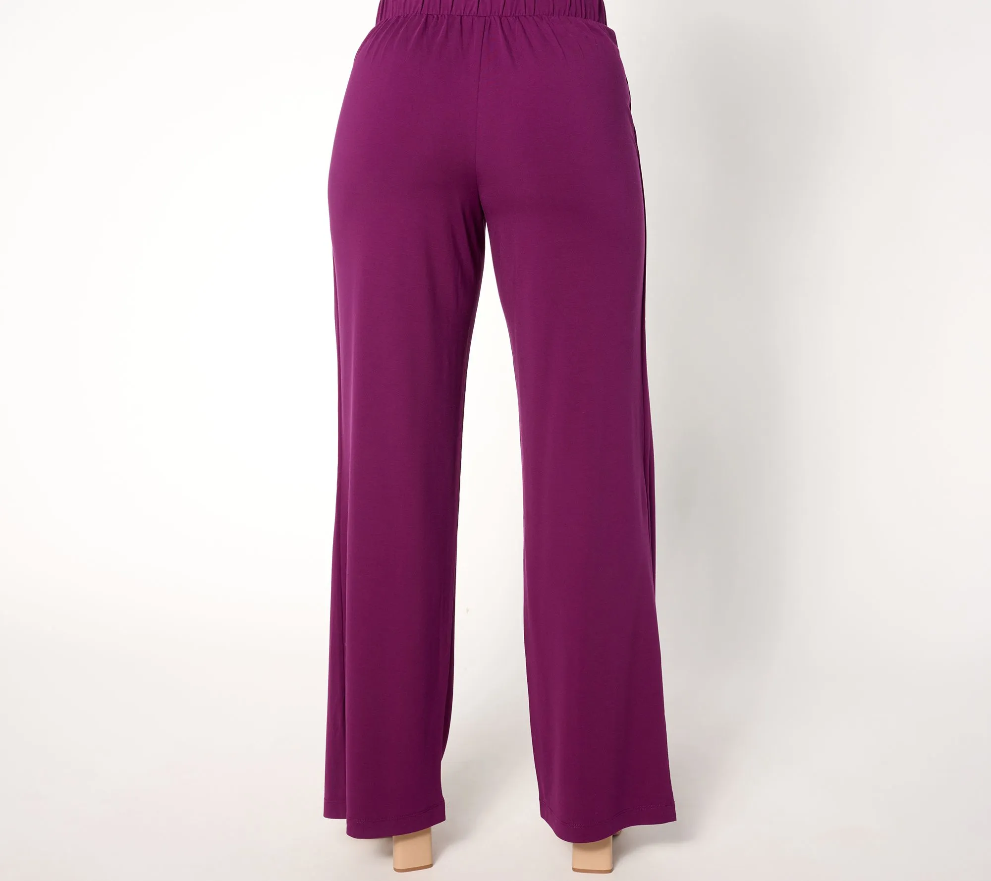 Attitudes by Renee Petite Silky Knit Pleat Pants