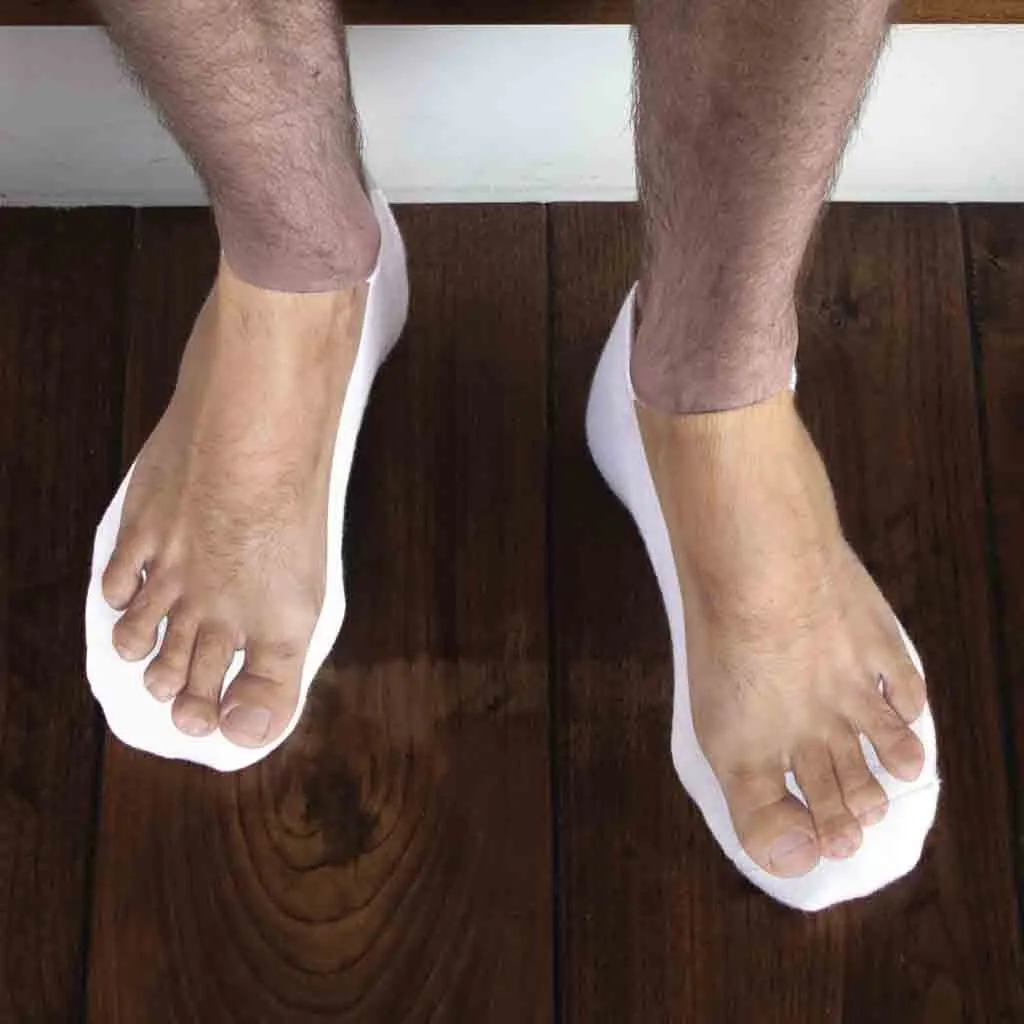 Bare Feet Funny Socks for Men with Photos of Feet