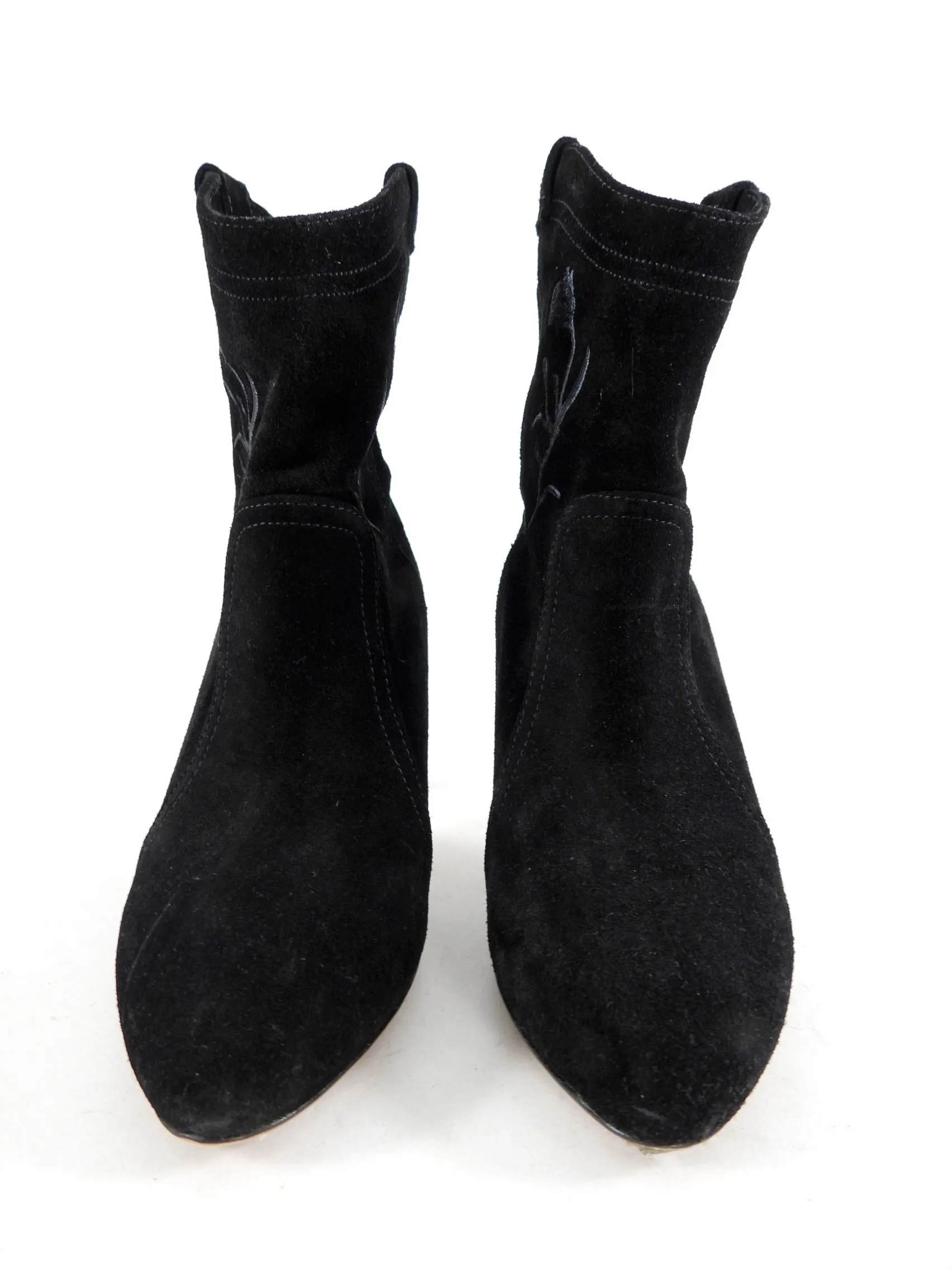 Bash black Suede Caitlin Western Ankle Boot - 37