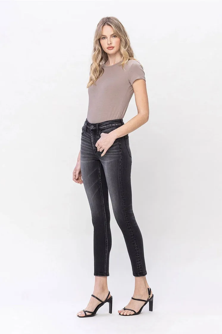 Bay City High Rise Black Skinny Denim