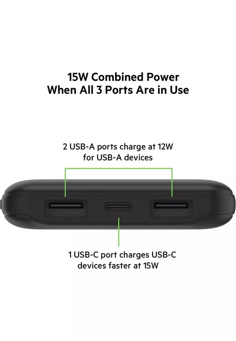 Belkin Belkin Boost↑Charge™ Usb-C, A Power Bank 10K Black