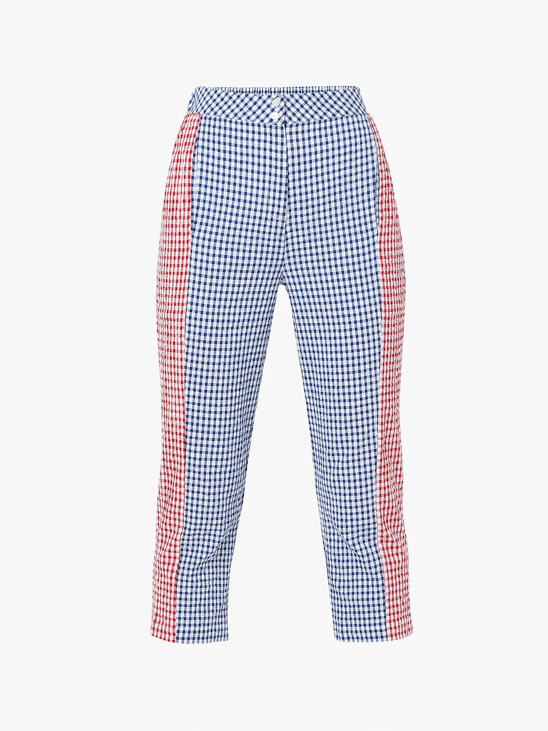 Blue Check Straight Fit Co-ord Set Pants