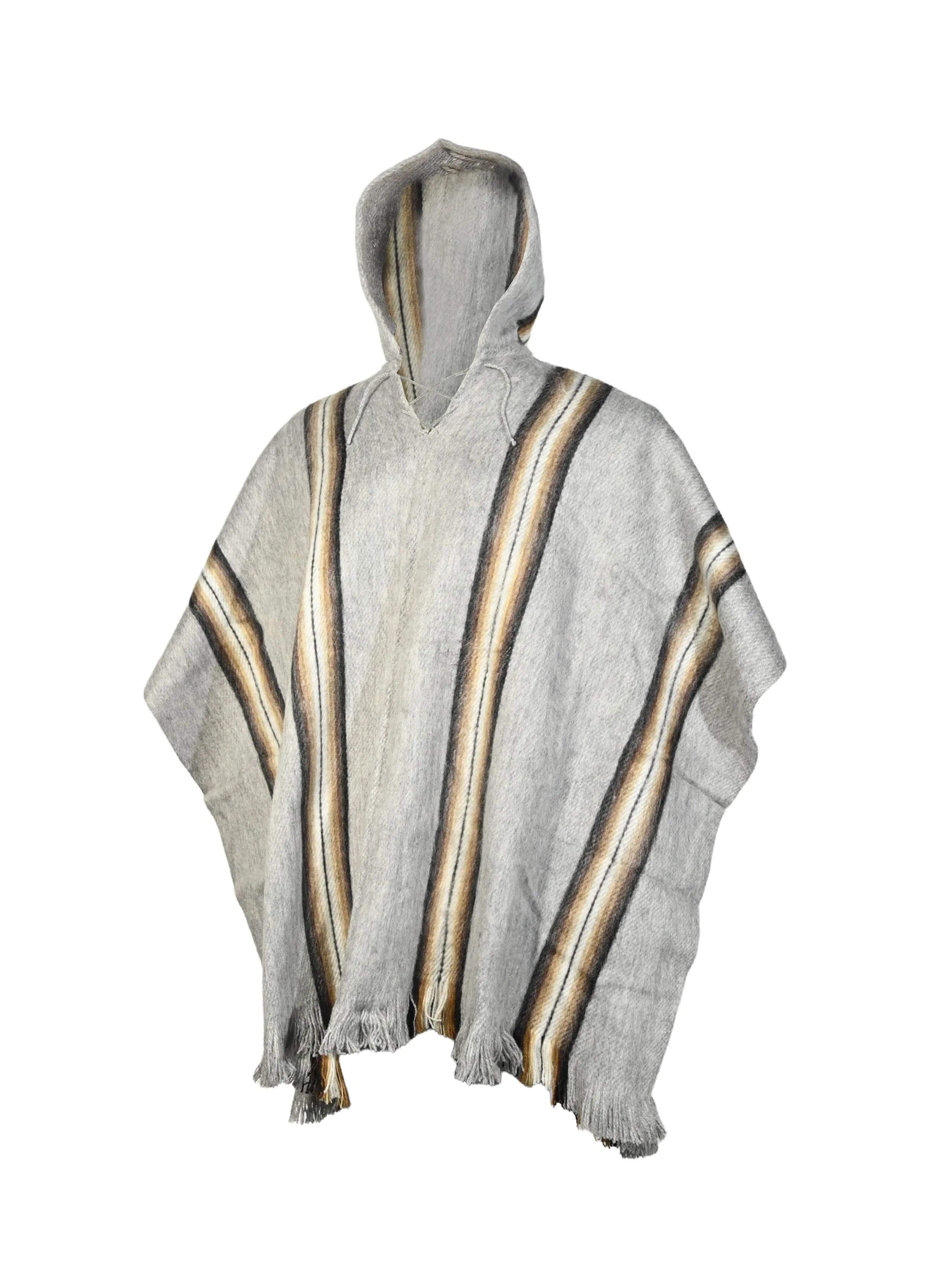 Bolivian Illimani Poncho with Hood