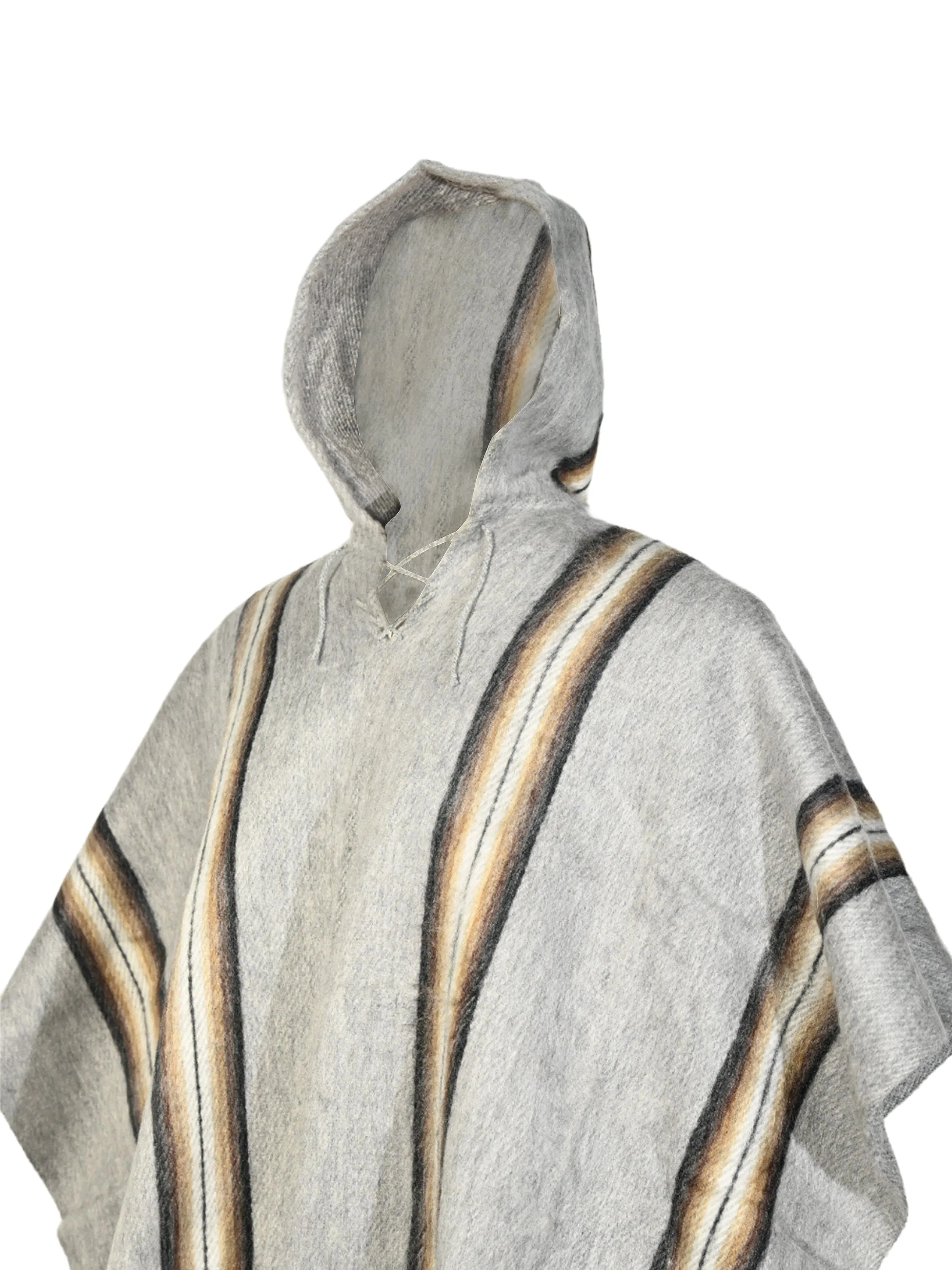 Bolivian Illimani Poncho with Hood