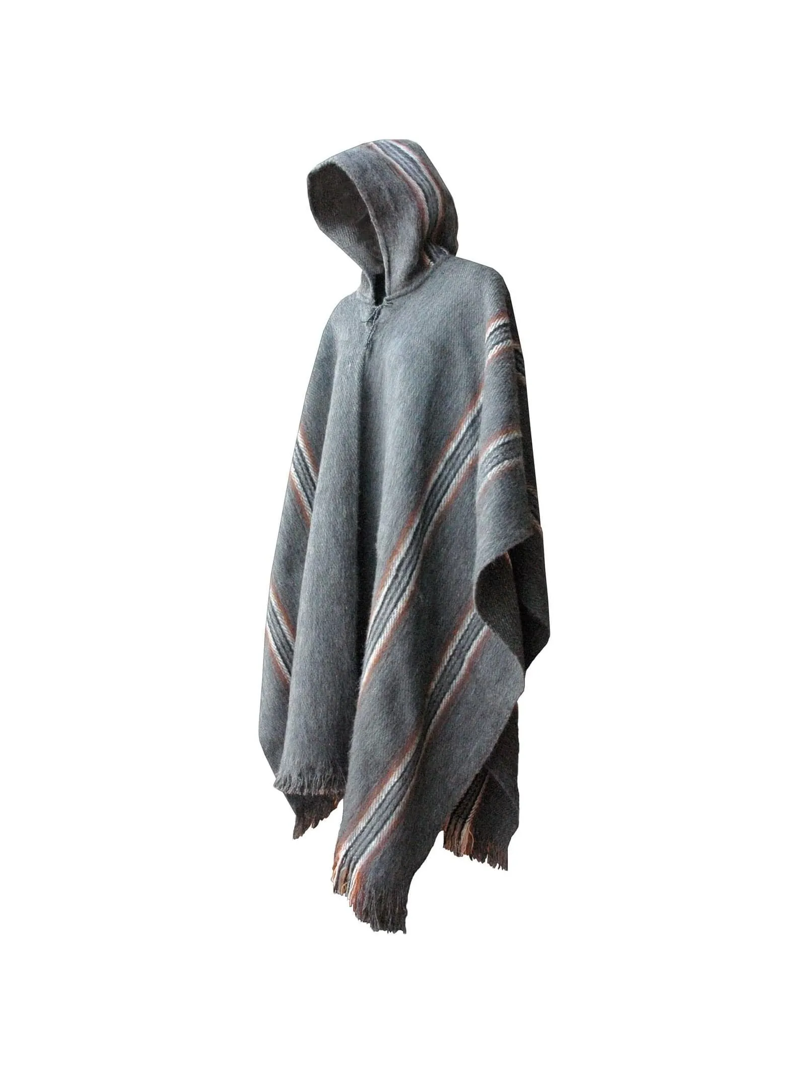 Bolivian Illimani Poncho with Hood