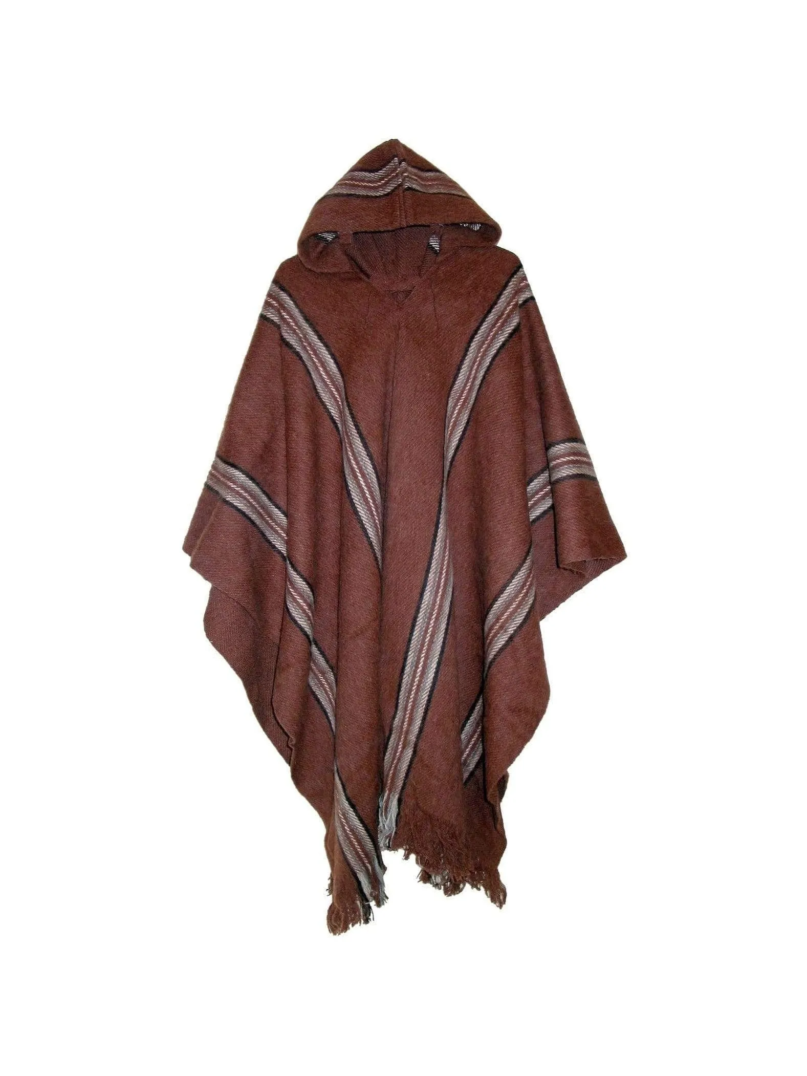 Bolivian Illimani Poncho with Hood