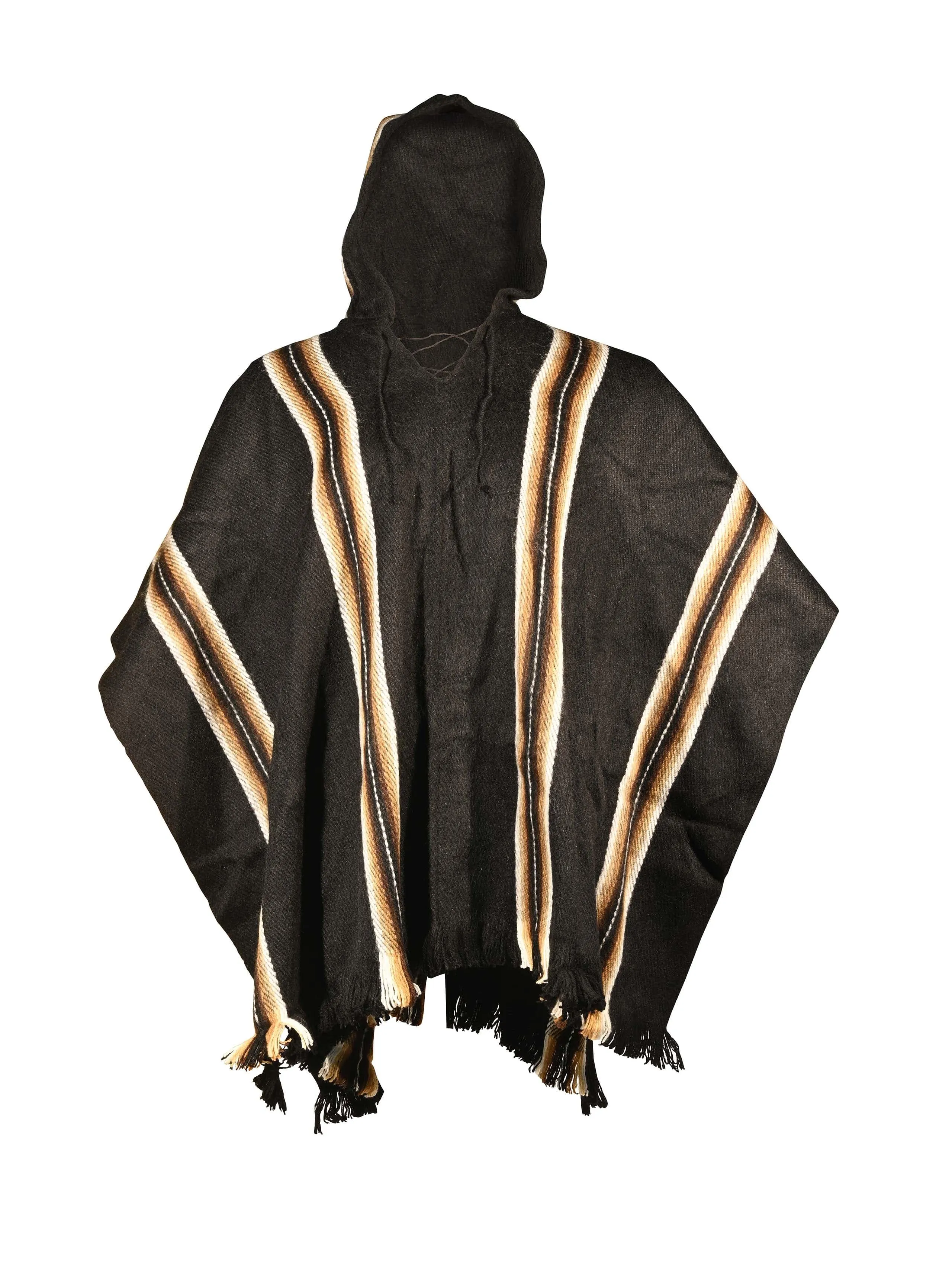 Bolivian Illimani Poncho with Hood