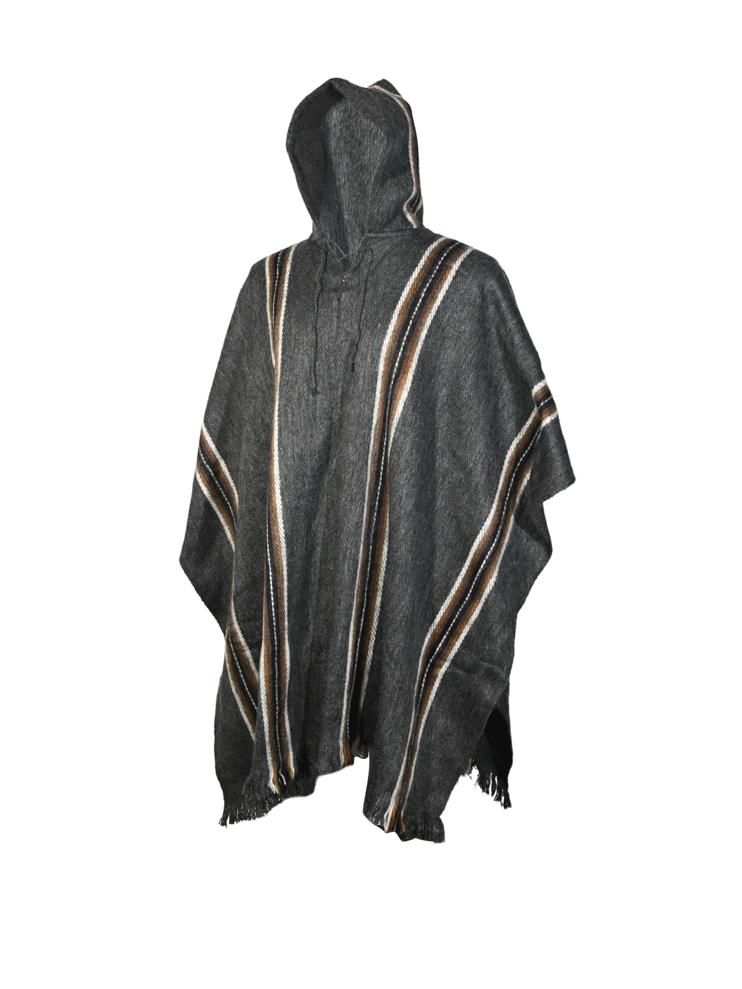 Bolivian Illimani Poncho with Hood