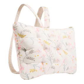 Bonpoint Pillow Knapsack Cream Floral Print