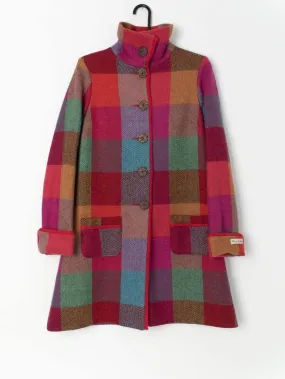 Bright pure wool coat with lining by Avoca – XS / Small