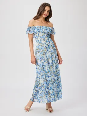 Carmelia Dress - French Blue Multi