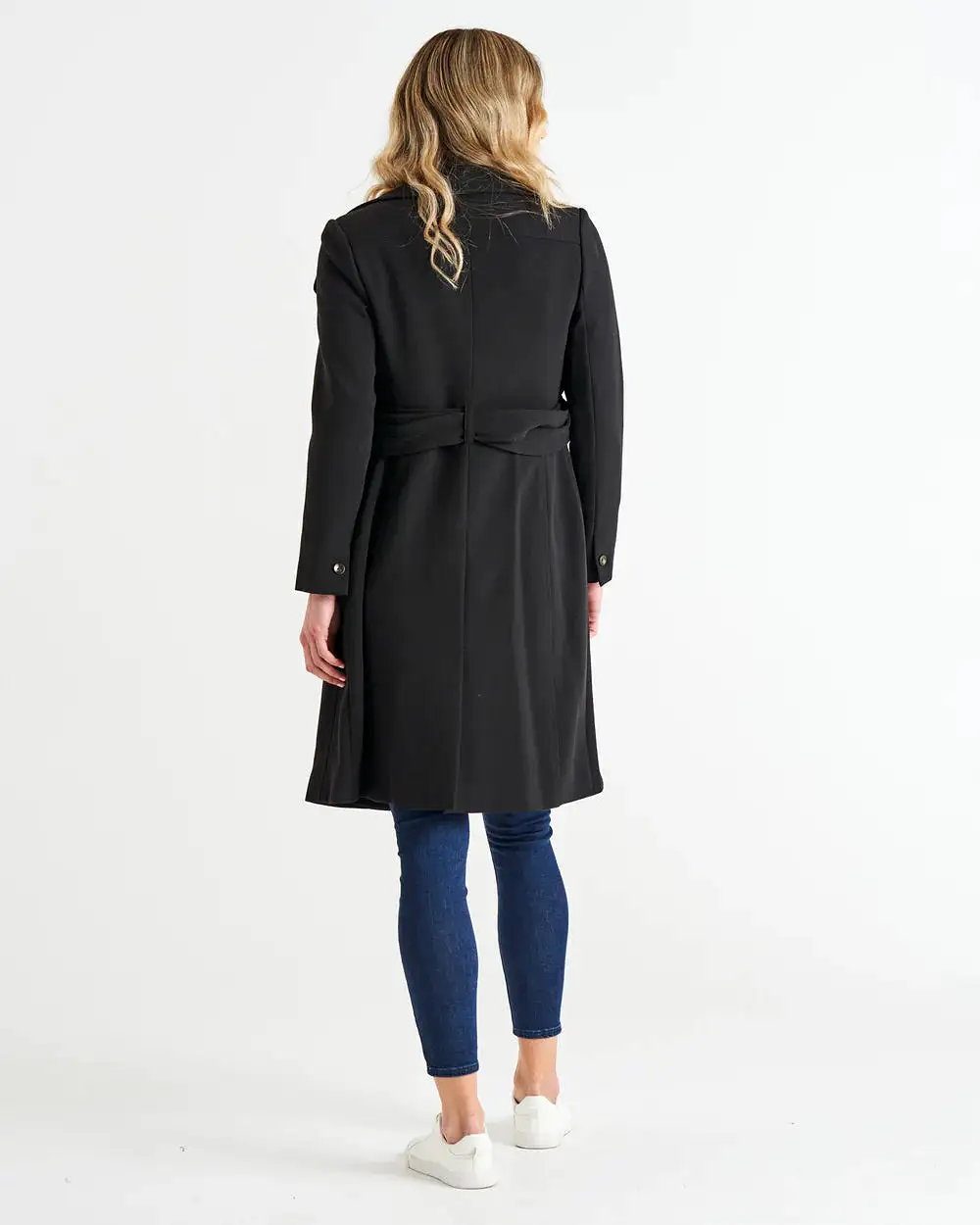 Christina Wrap Coat - Black