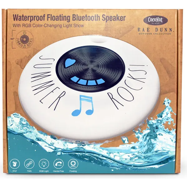 CocoNut Float Floating Bluetooth Speaker, Summer Rocks!