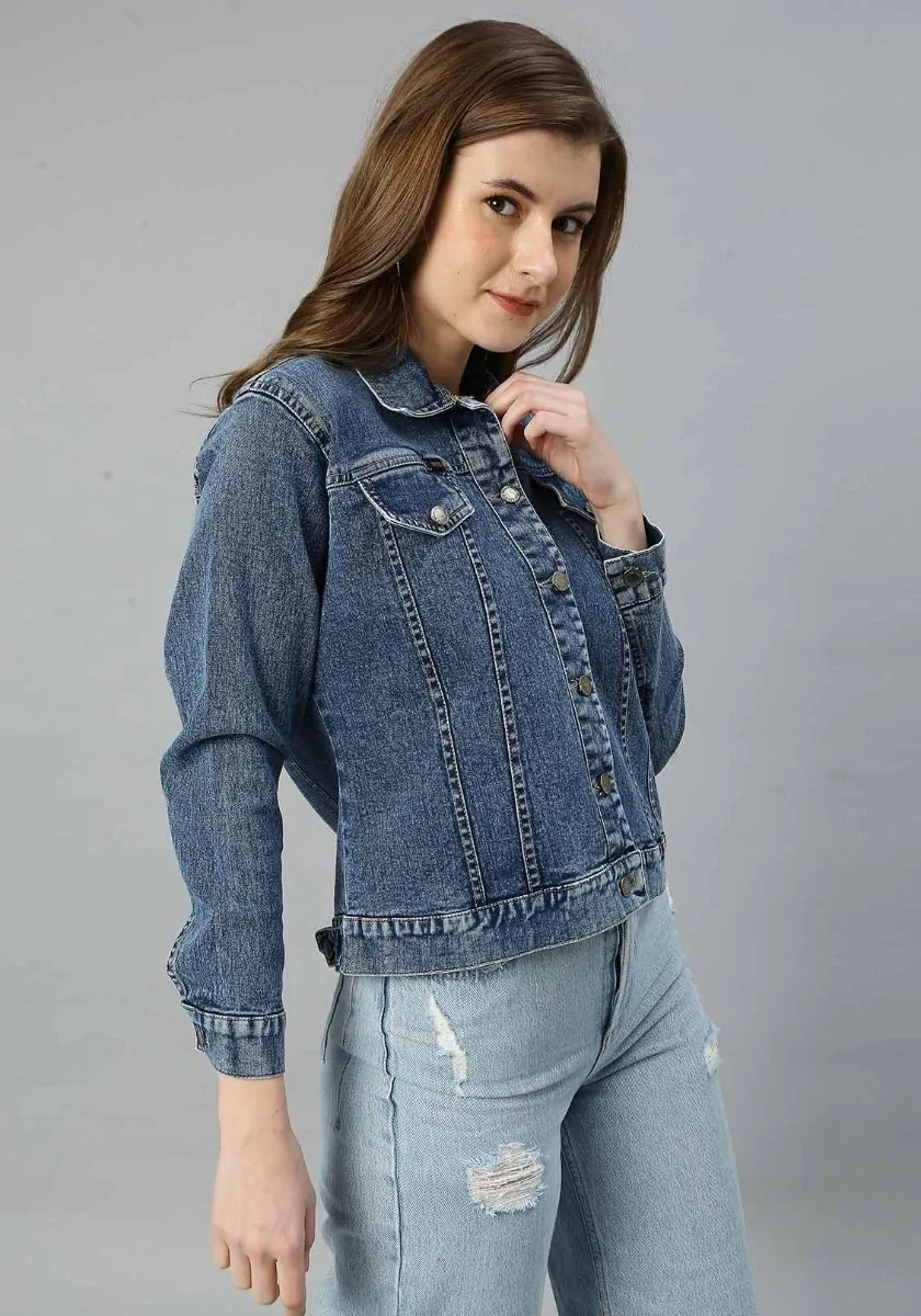 Colourful Fantasy Women Denim Jacket