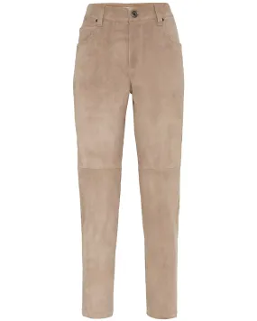 Conchiglia Suede Stretch Trouser