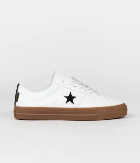 Converse One Star Pro Cordura Canvas Ox Shoes - White / Black / Dark Gum