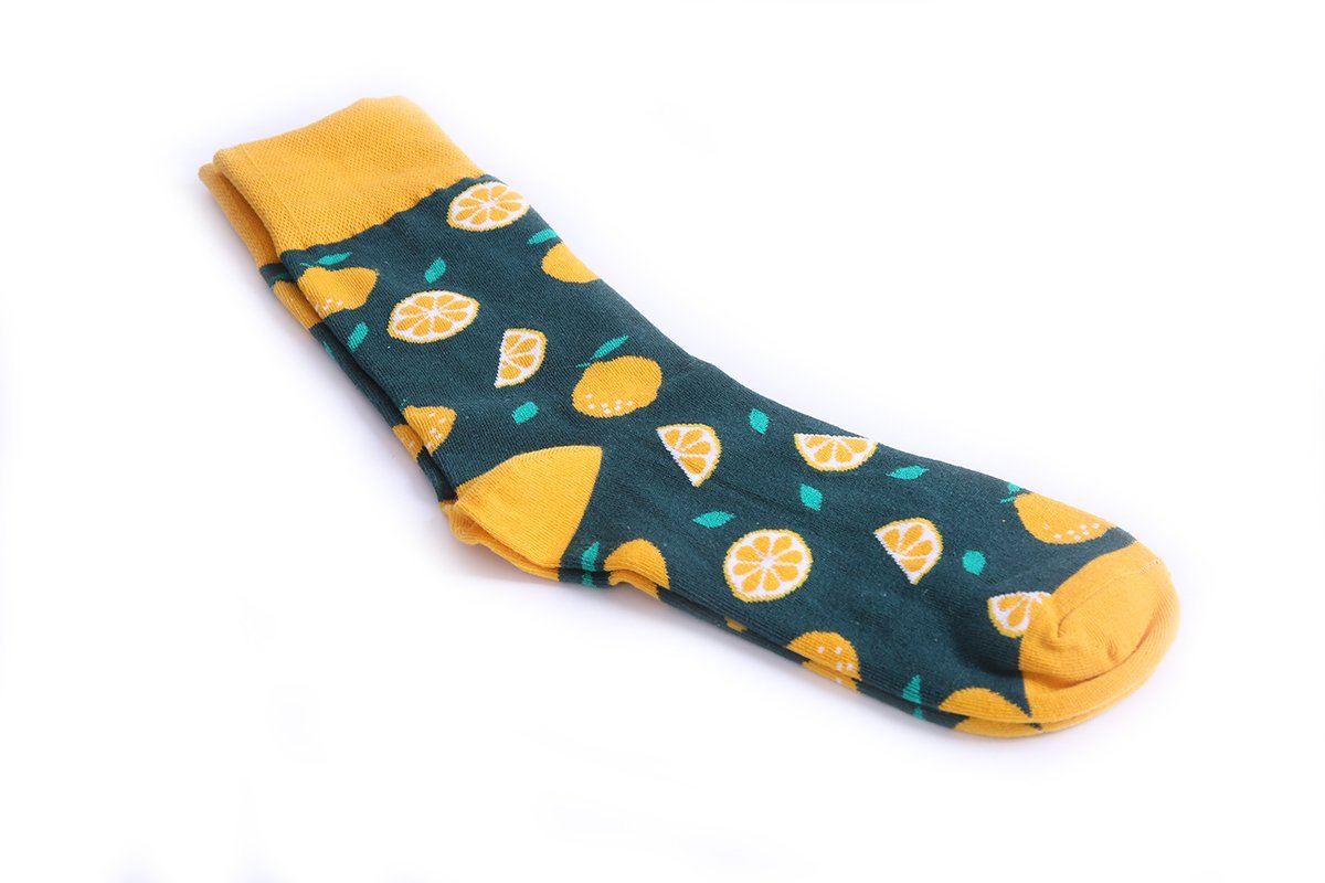 Crew Socks | Mismatched Socks - Lemon