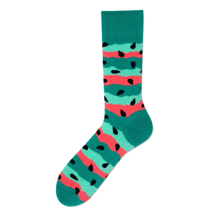 Crew Socks | Mismatched Socks - Watermelon