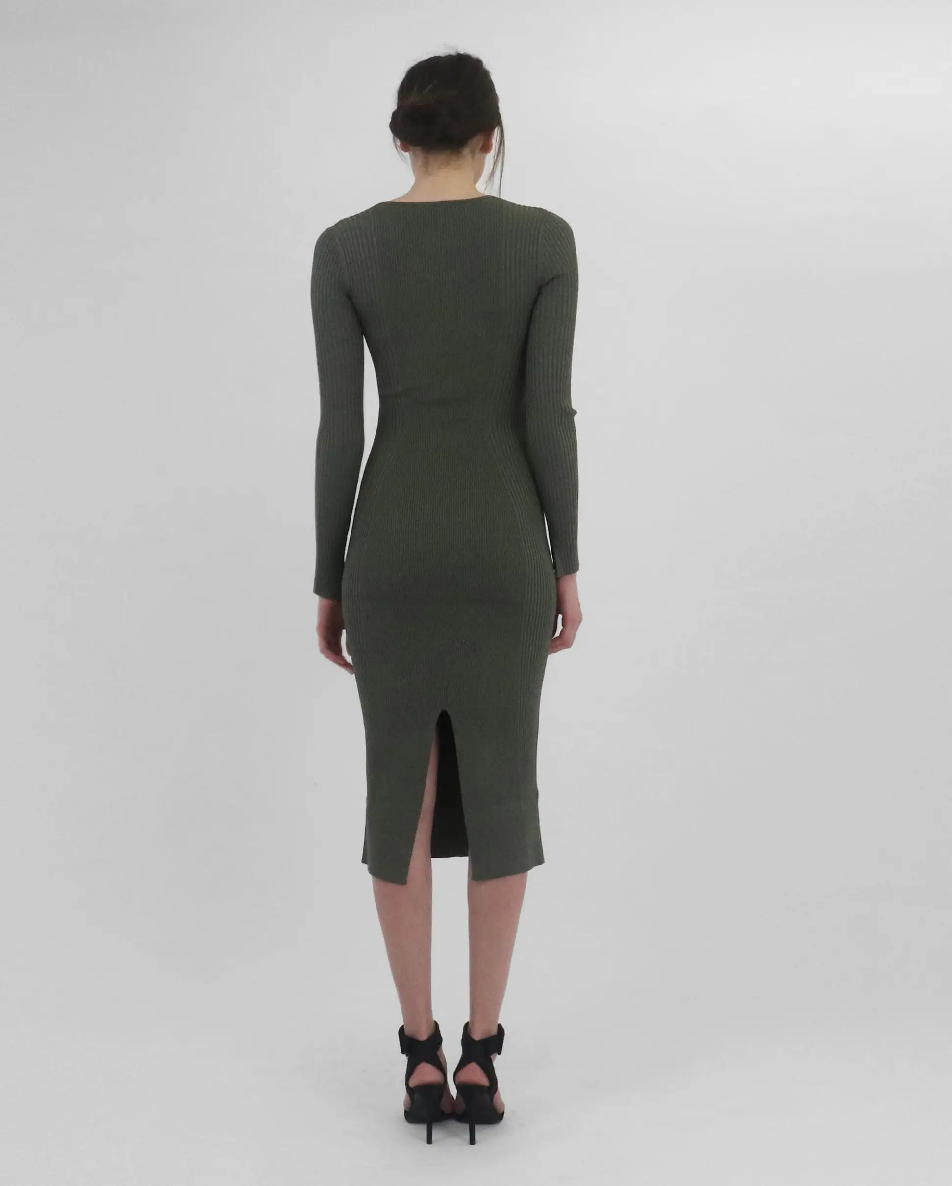 DANIKA MIDI DRESS / OLIVINE MULTI