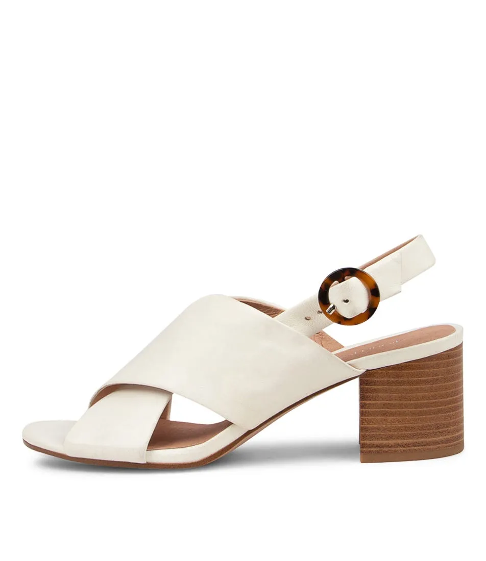 DIANA FERRARI Rayte Warm White Leather Sandals Nh