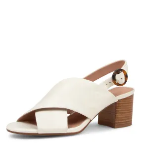 DIANA FERRARI Rayte Warm White Leather Sandals Nh