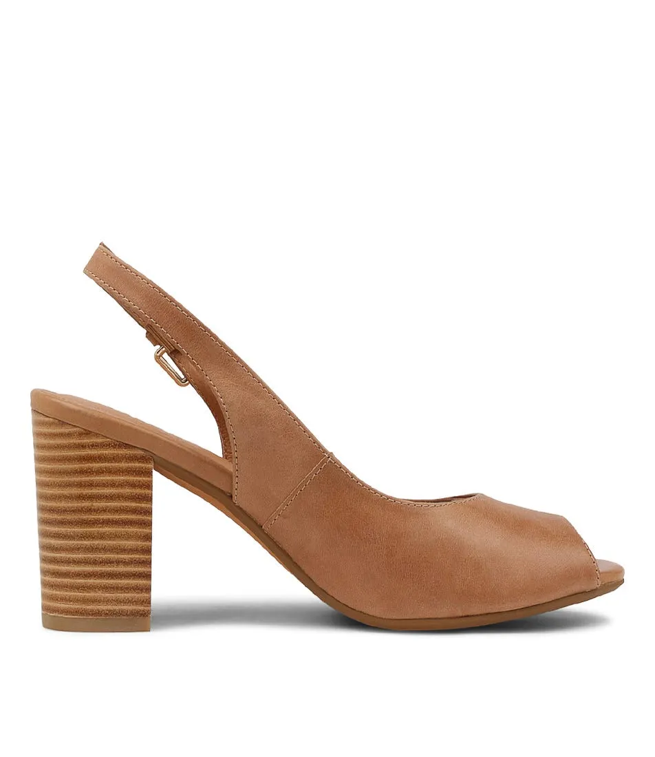 DIANA FERRARI Sahrina Tan Leather Sandals Nh