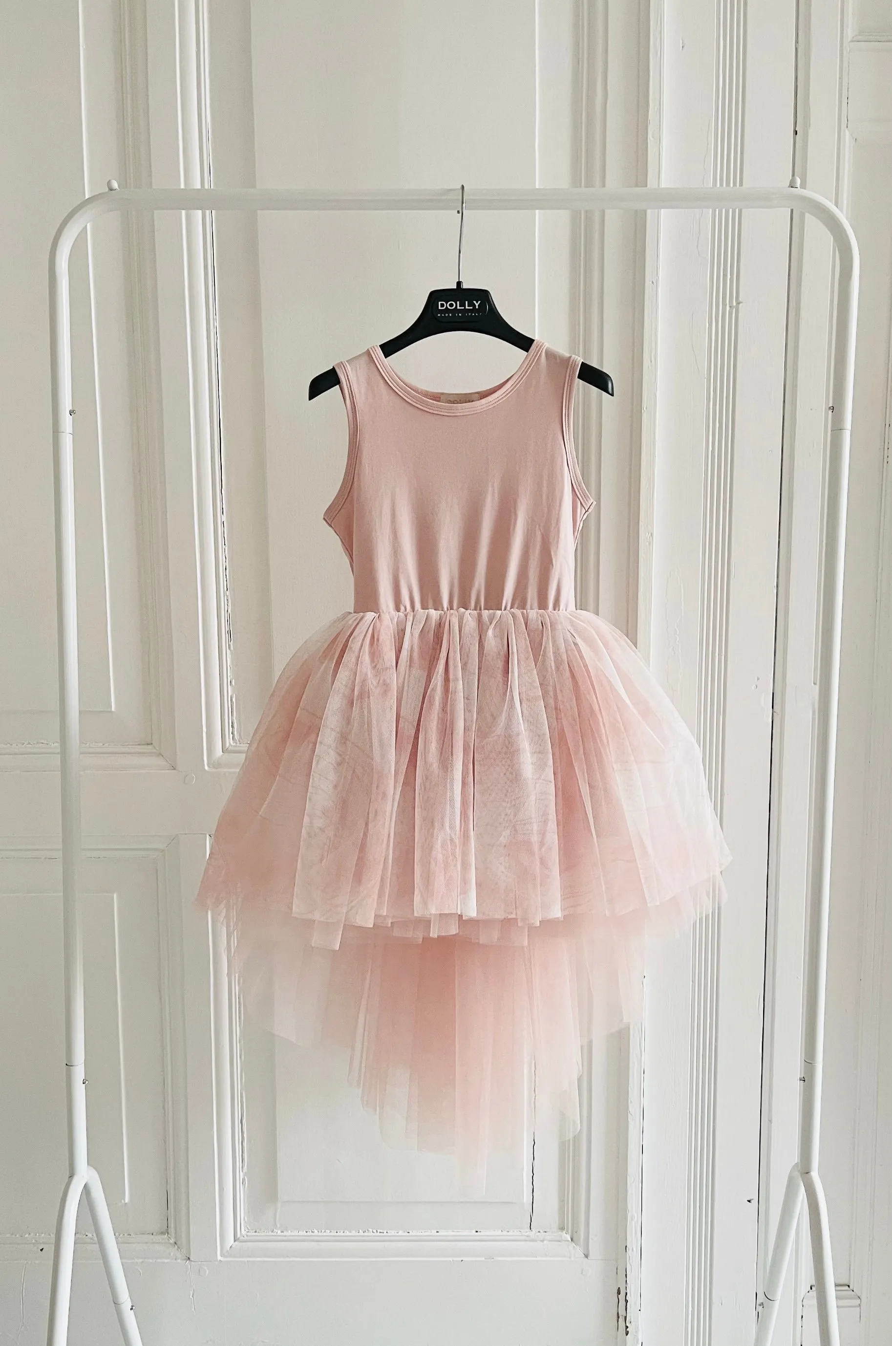 DOLLY DREAMY SKY HIGH-LOW TUTU DRESS pink clouds 