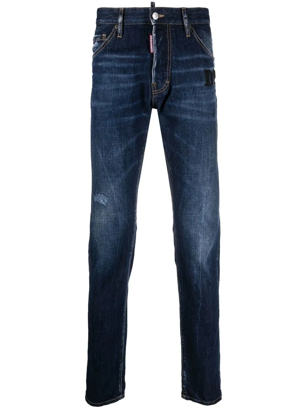 DSQUARED2 Navy Blue 5 Pocket Pants for Men - SS23 Collection