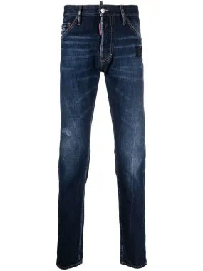 DSQUARED2 Navy Blue 5 Pocket Pants for Men - SS23 Collection