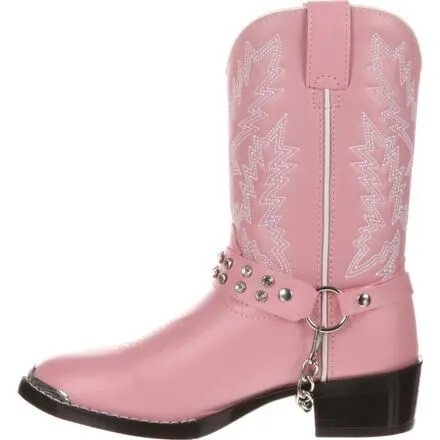 Durango® Little Kid Pink Rhinestone Western Boot