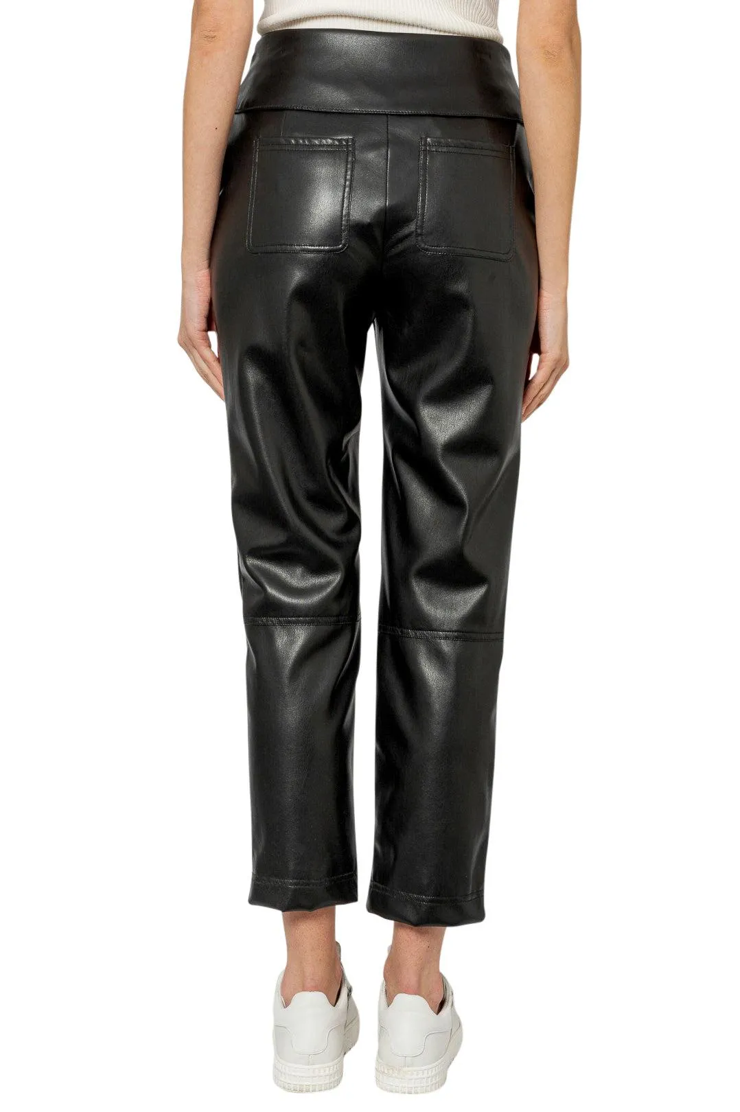 Eco-leather trousers